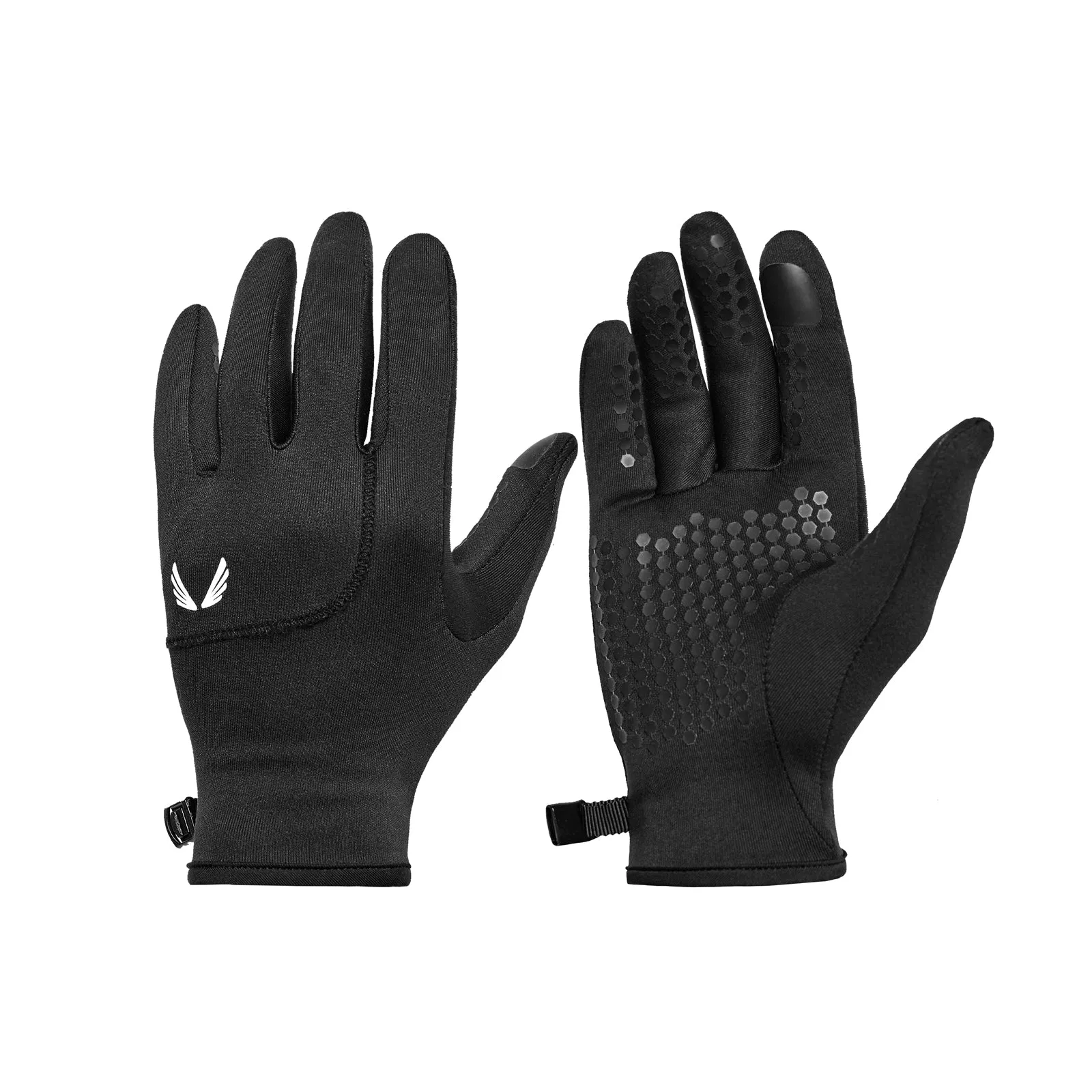 0671. Aeroheat® Lightweight Gloves - Black "Wings"