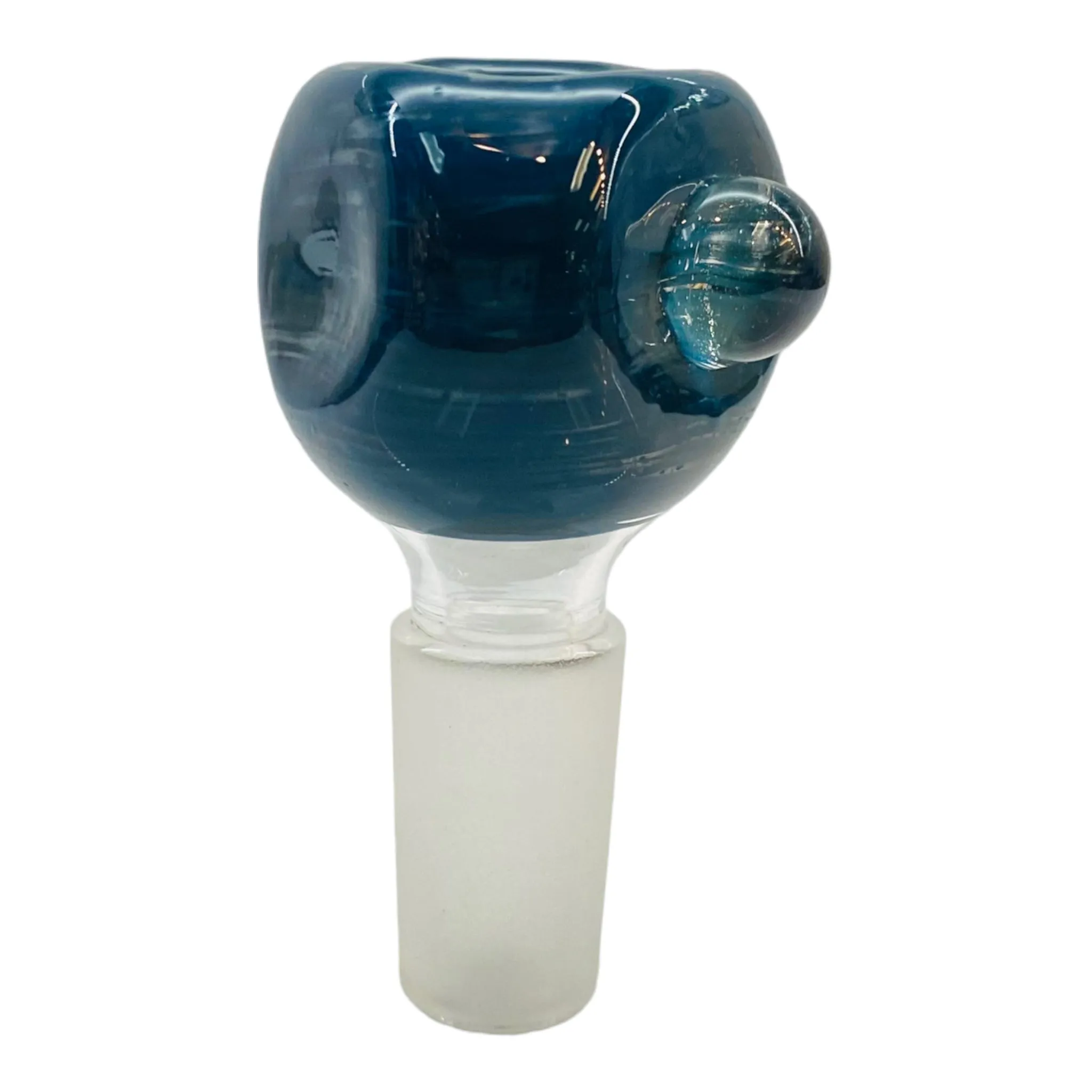 14mm Flower Bowl - Triangle Bubble Bong Bowl Piece - Blue