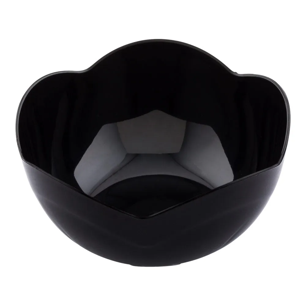 2 oz Round Black Plastic Le Fleur Cup - 2 1/4" x 1 1/2" x 1 1/4" - 100 count box