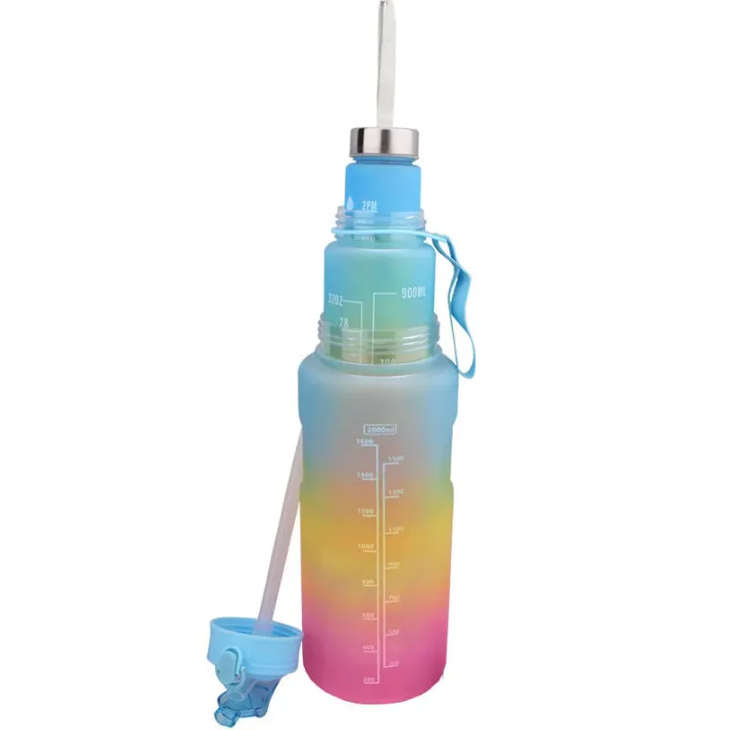 3 In 1 Multi-Color Water Bottle