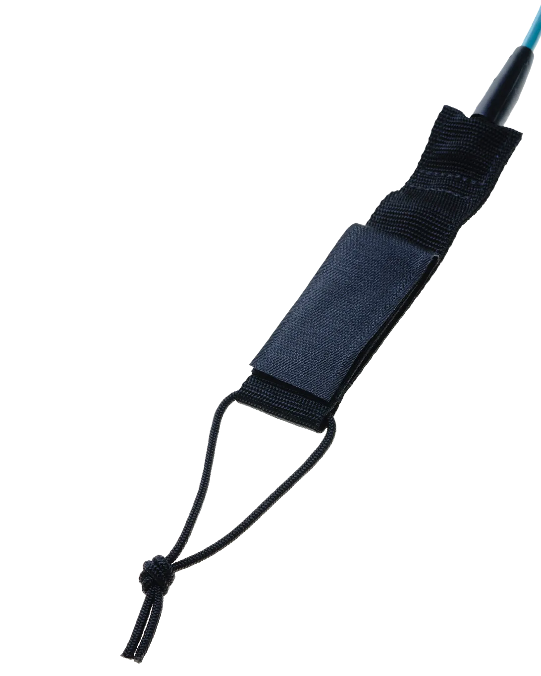 7'0" Surfboard Ankle Leash in Black & Petrol Blue