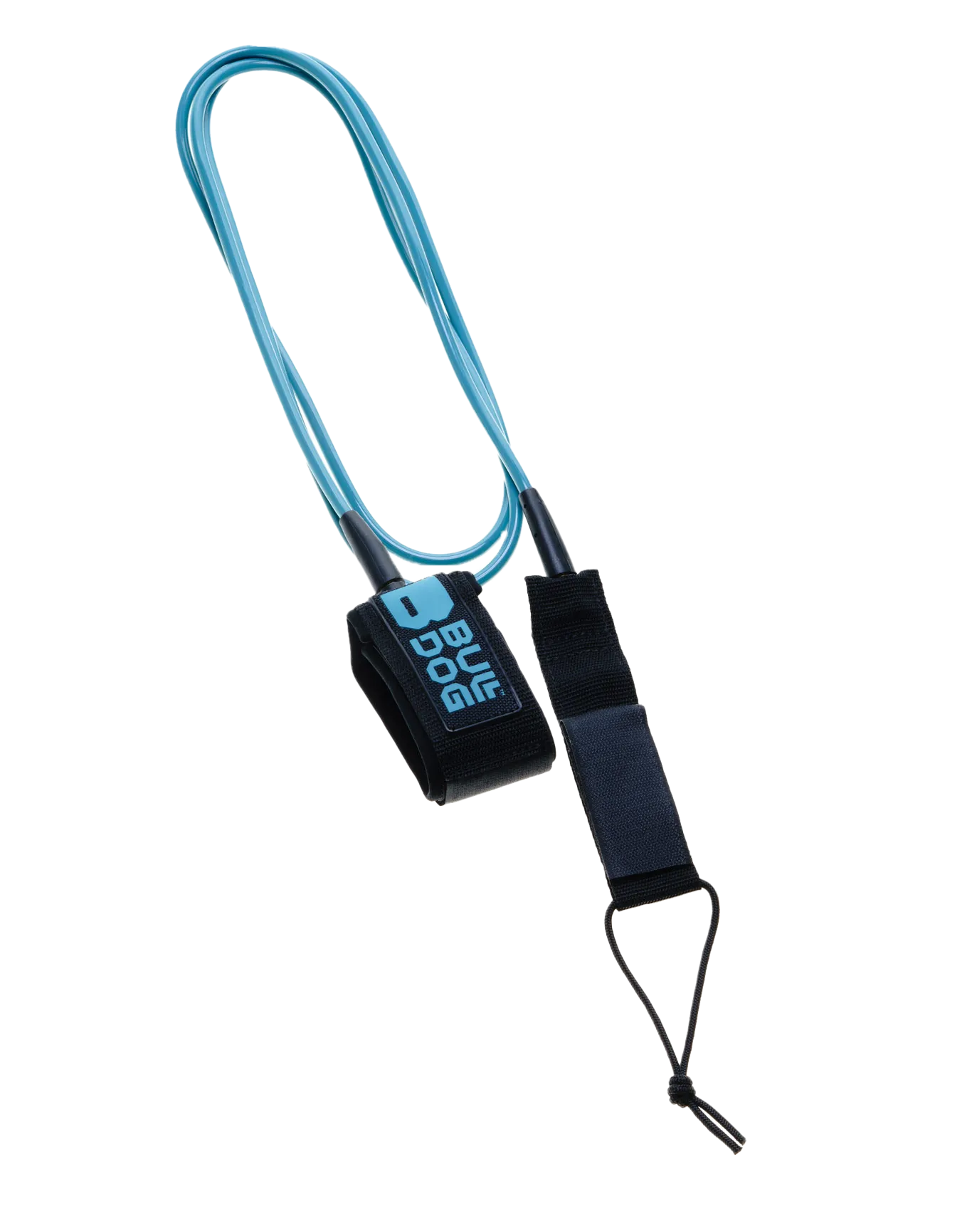 9'0" Surfboard Ankle Leash in Black & Petrol Blue