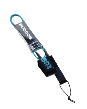 9'0" Surfboard Ankle Leash in Black & Petrol Blue