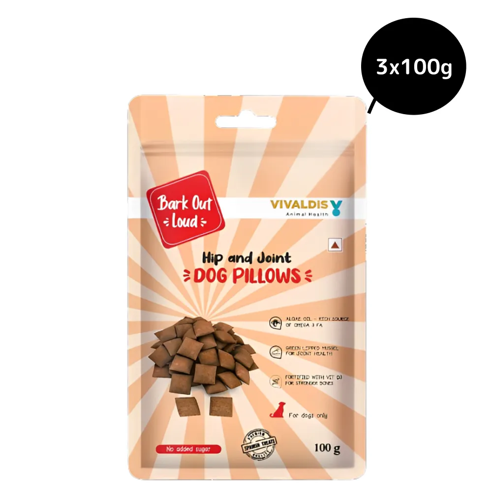 Bark Out Loud by Vivaldis Pillows for Hip & Joint Dog Treats (Limited Shelf Life)