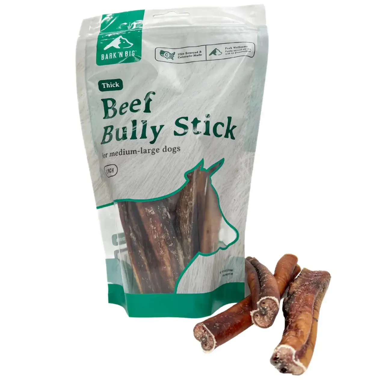 BarkNBig Beef Bully Stick Dog Treats