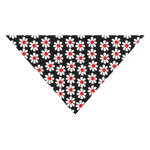 Black Daisy Dog Bandana