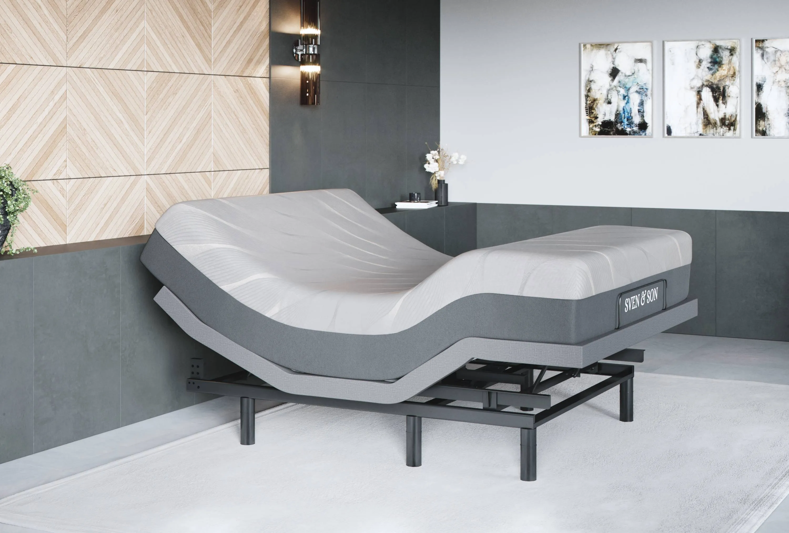 Bliss Series Adjustable Bed Base   Choice of Mattress Bundle