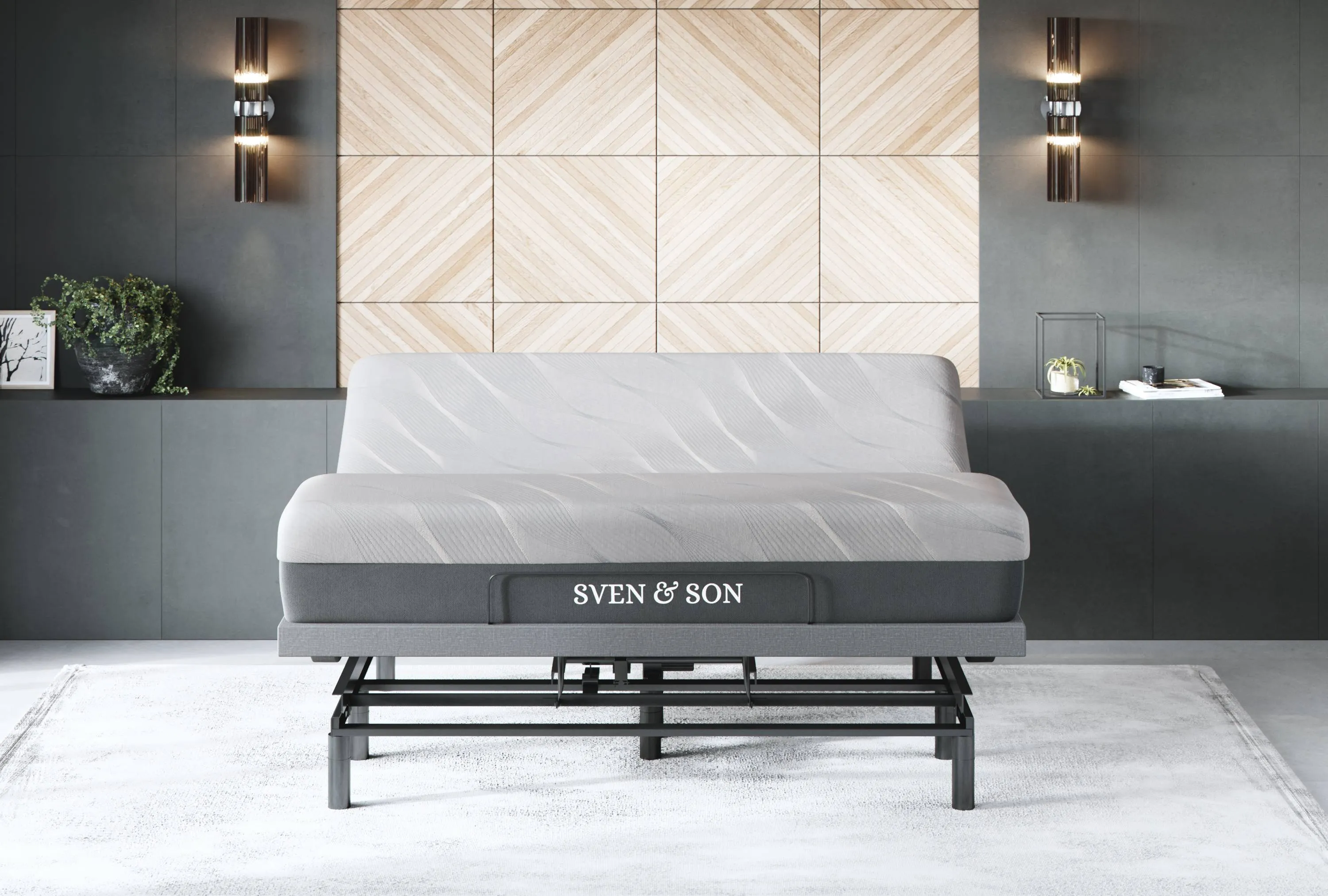 Bliss Series Adjustable Bed Base   Choice of Mattress Bundle