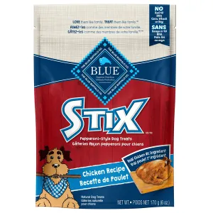 BLUE Stix Pepperoni Style Dog Treats; Chicken Recipe