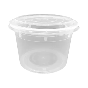 CCF 48OZ(D175MM) Premium PP Injection Plastic Soup Bowl with Lid - 120 Sets/Cases (Microwavable)