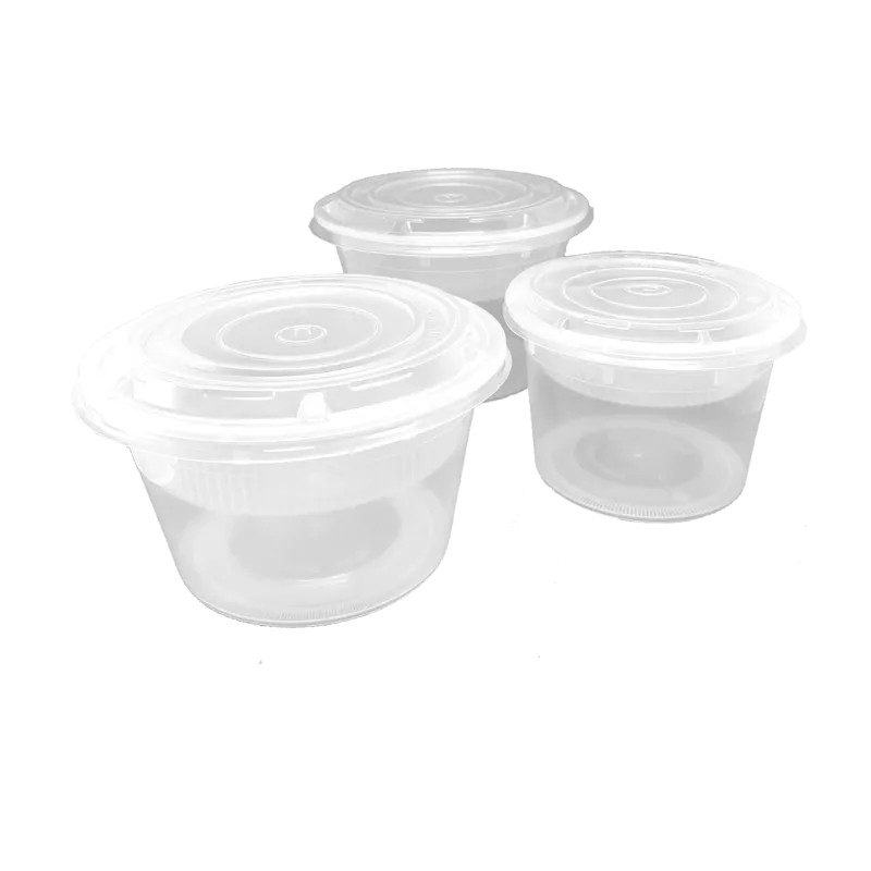 CCF 48OZ(D175MM) Premium PP Injection Plastic Soup Bowl with Lid - 120 Sets/Cases (Microwavable)