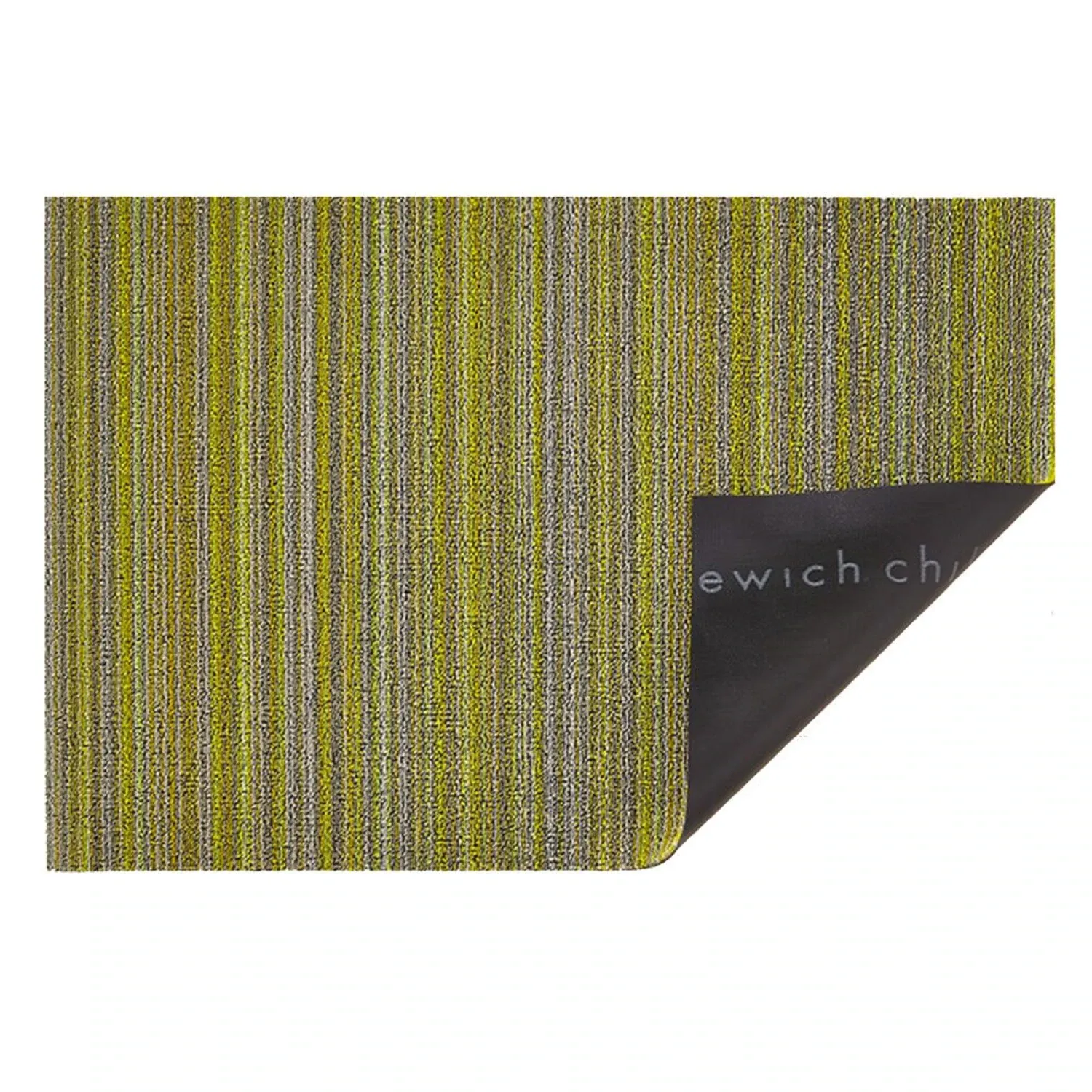 chilewich | big mat 91x152cm (36x60") | skinny stripe citron