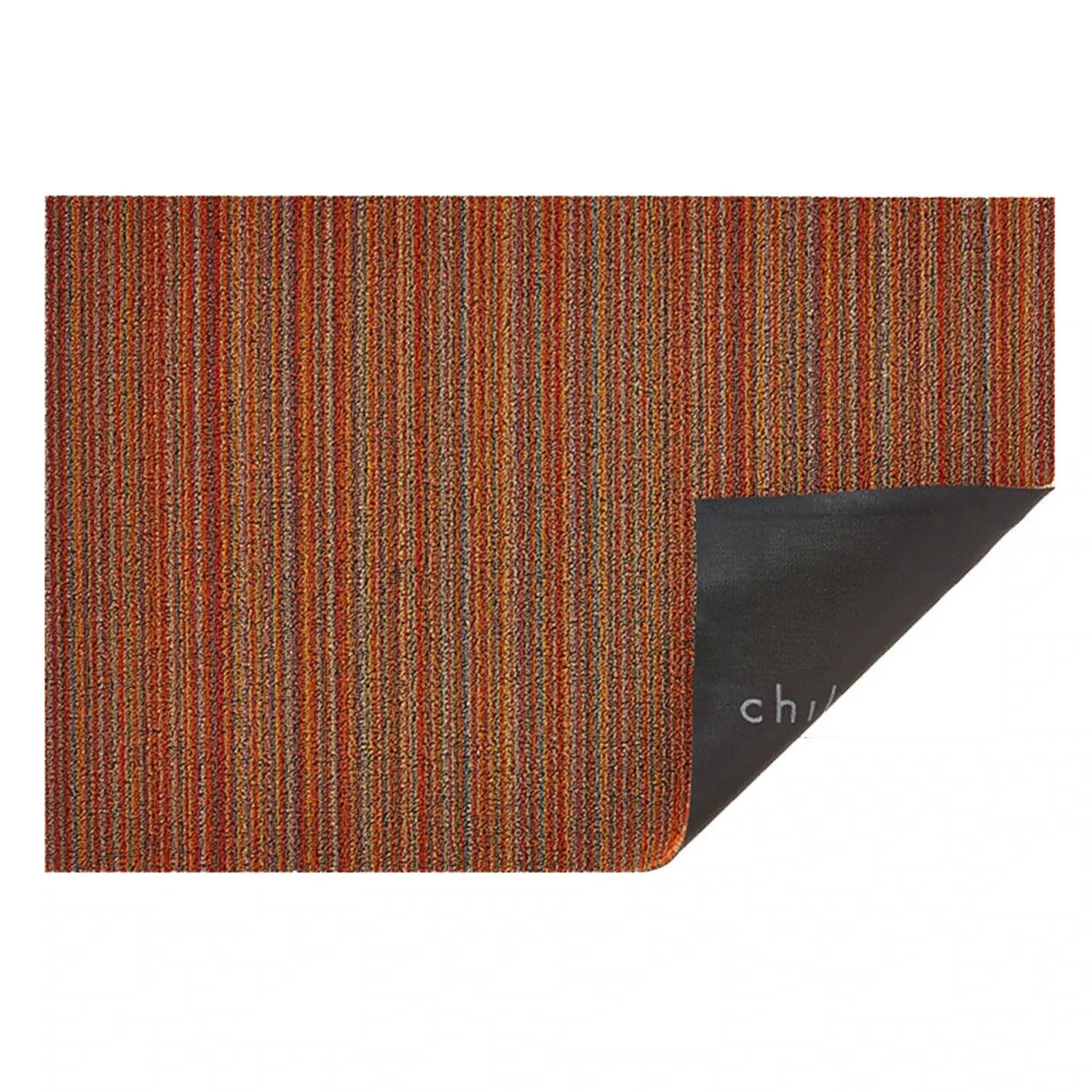 chilewich | big mat 91x152cm (36x60") | skinny stripe orange