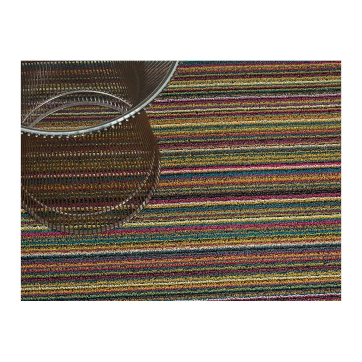 Chilewich Doormat Skinny Stripe Bright Multi 46x71