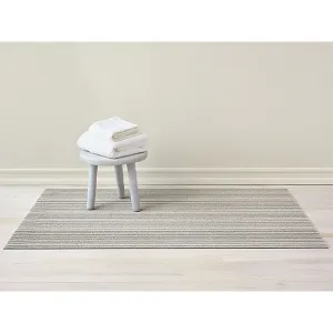 Chilewich Shag Big Mat - Skinny Stripe - Birch