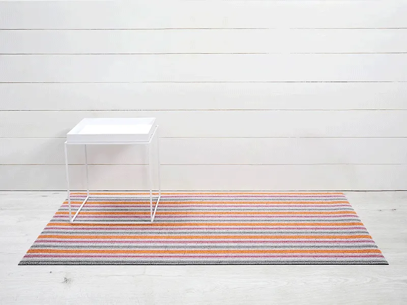 Chilewich Shag Rug Bon Bon Ribbon Stripe