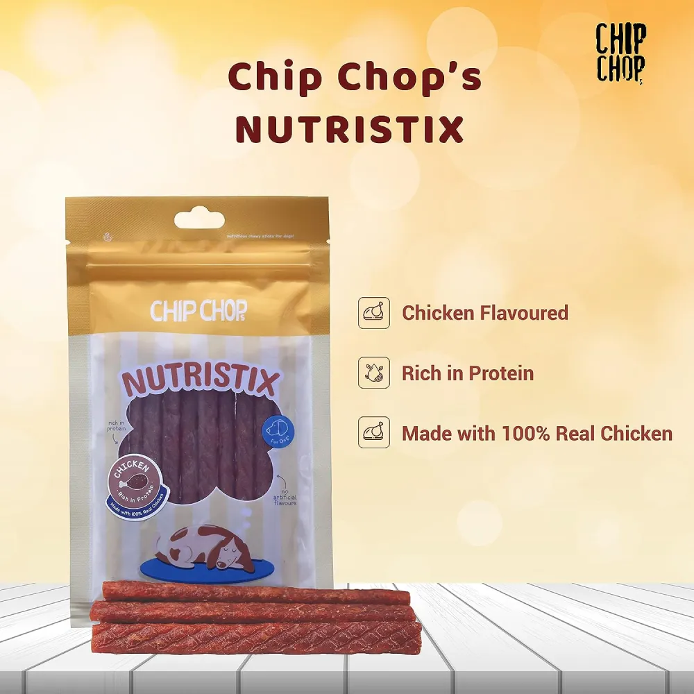 Chip Chops Bacon, Chicken and Duck Nutristix Dog Treats Combo (3 x 70g)