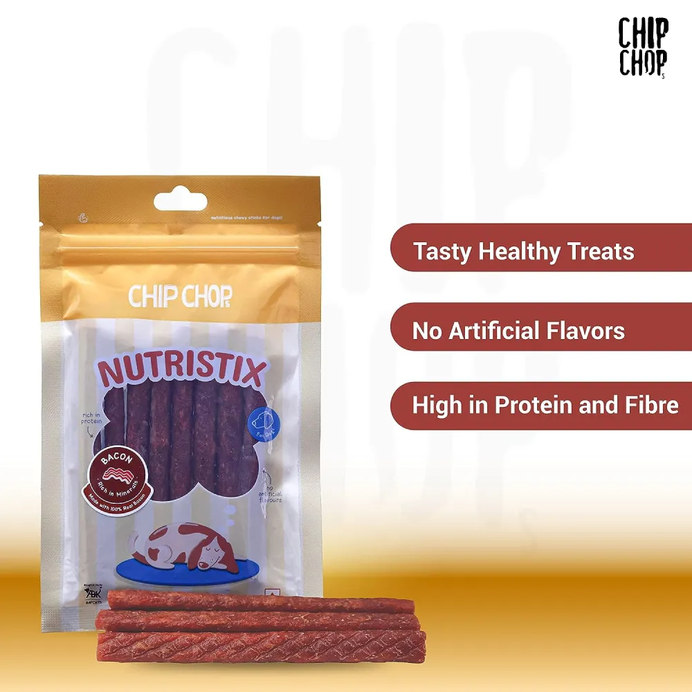 Chip Chops Bacon, Chicken and Duck Nutristix Dog Treats Combo (3 x 70g)