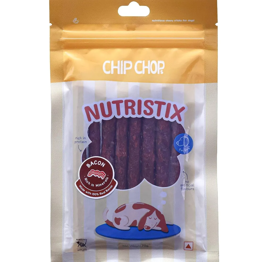 Chip Chops Bacon, Chicken and Duck Nutristix Dog Treats Combo (3 x 70g)