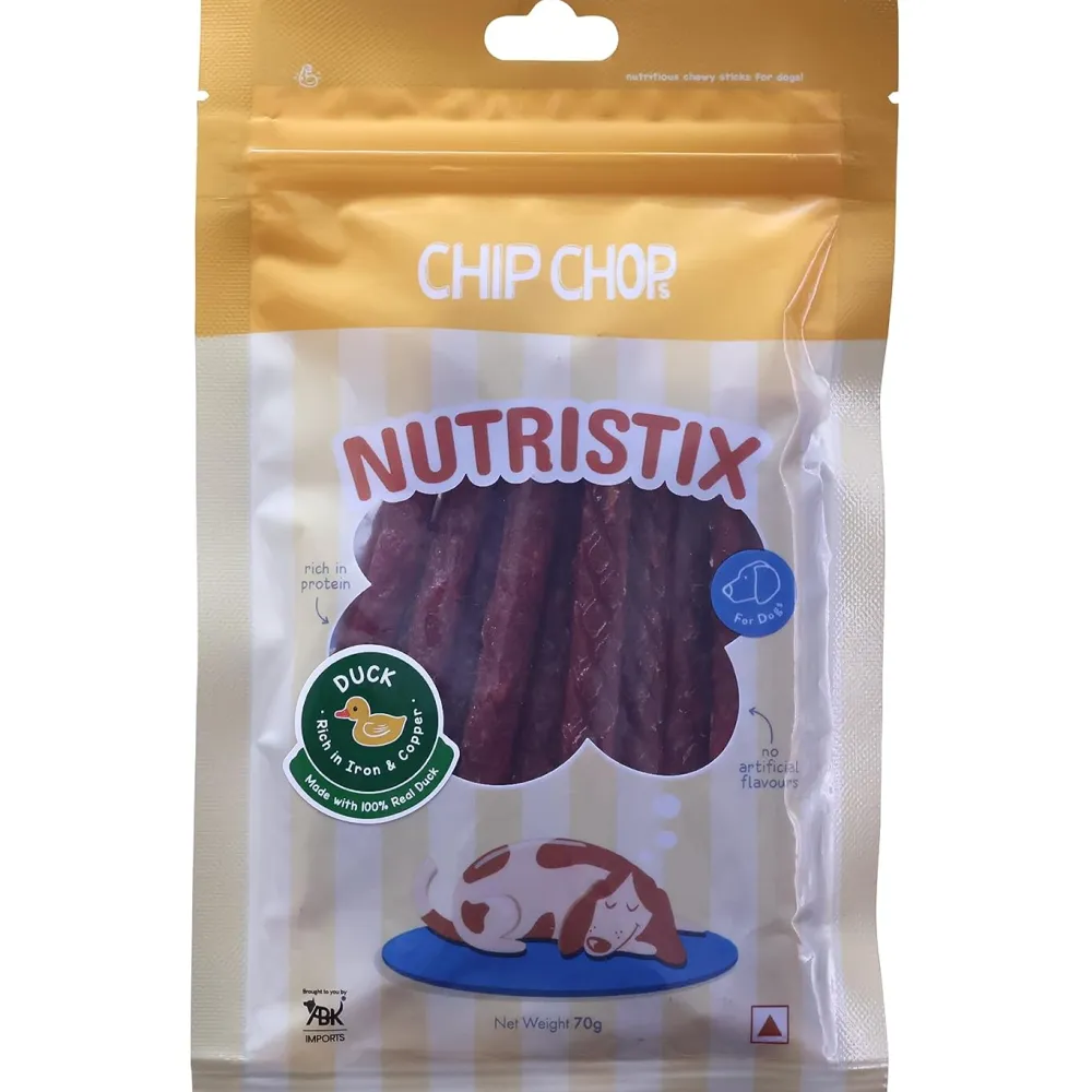 Chip Chops Bacon, Chicken and Duck Nutristix Dog Treats Combo (3 x 70g)