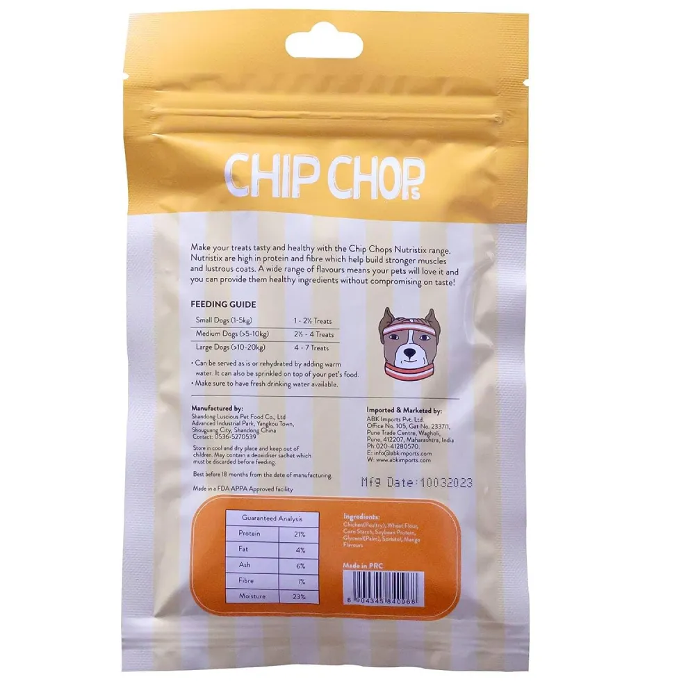 Chip Chops Bacon, Chicken and Mango Nutristix Dog Treats Combo (3 x 70g)