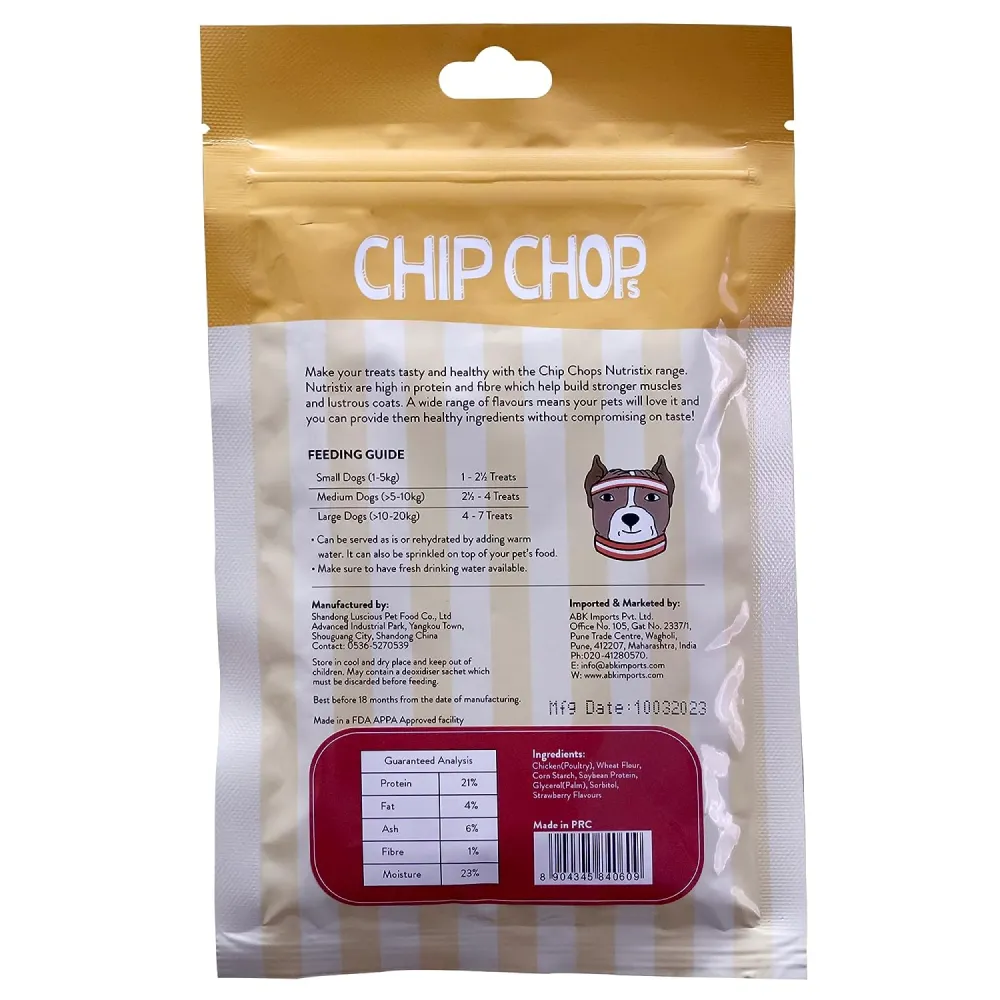 Chip Chops Bacon, Chicken and Strawberry Nutristix Dog Treats Combo (3 x 70g)