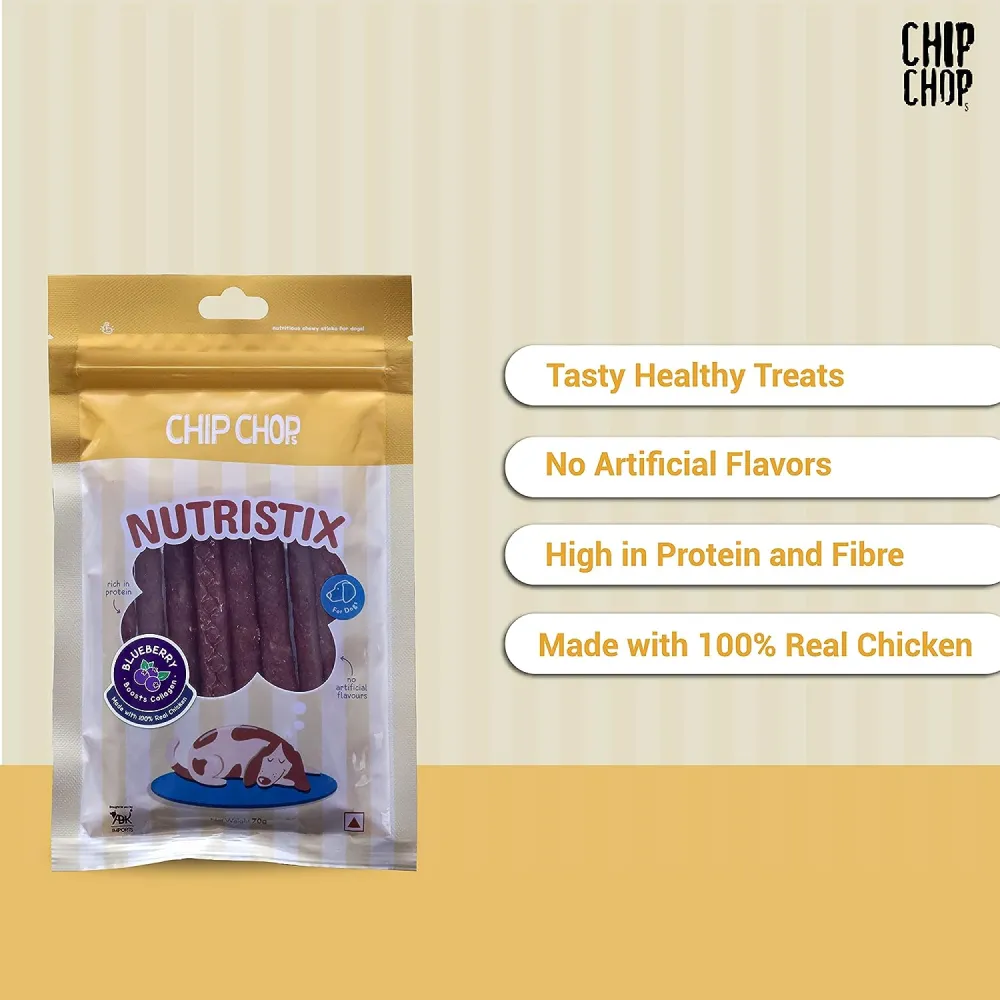 Chip Chops Blueberry Nutristix Dog Treats