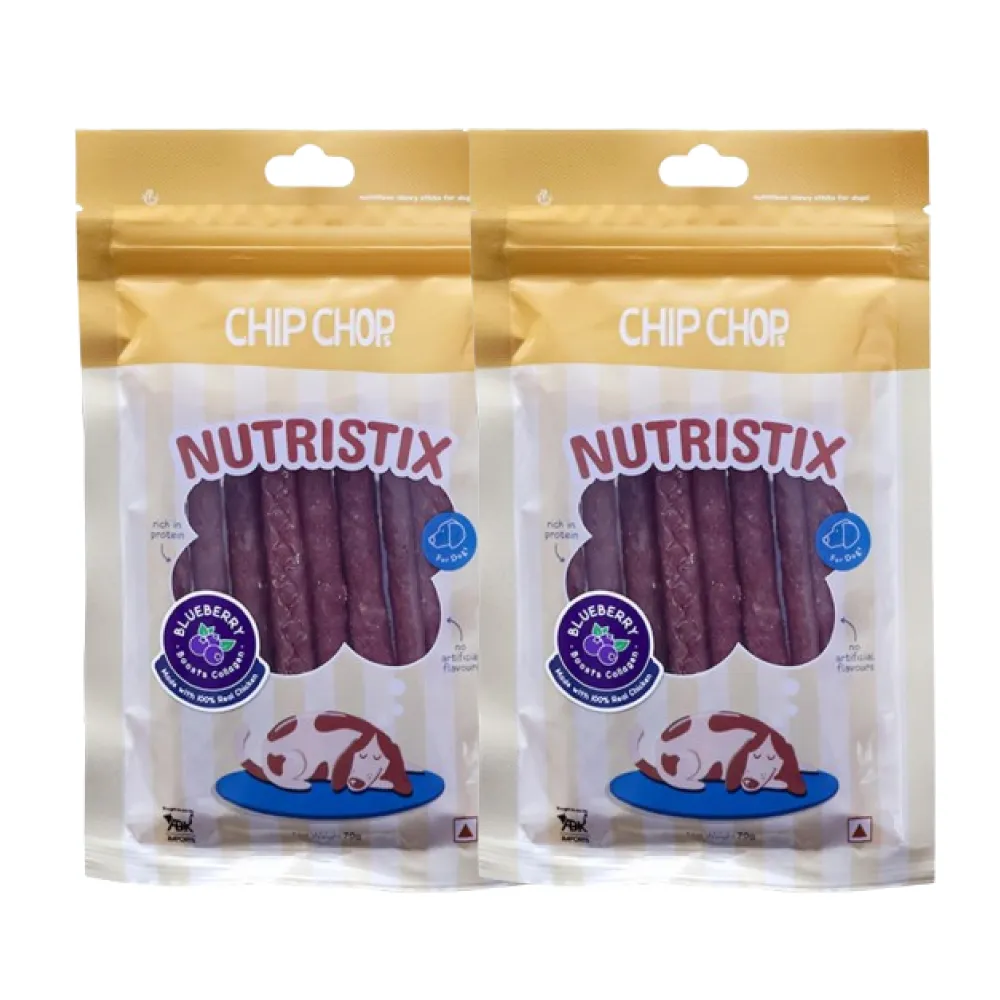 Chip Chops Blueberry Nutristix Dog Treats