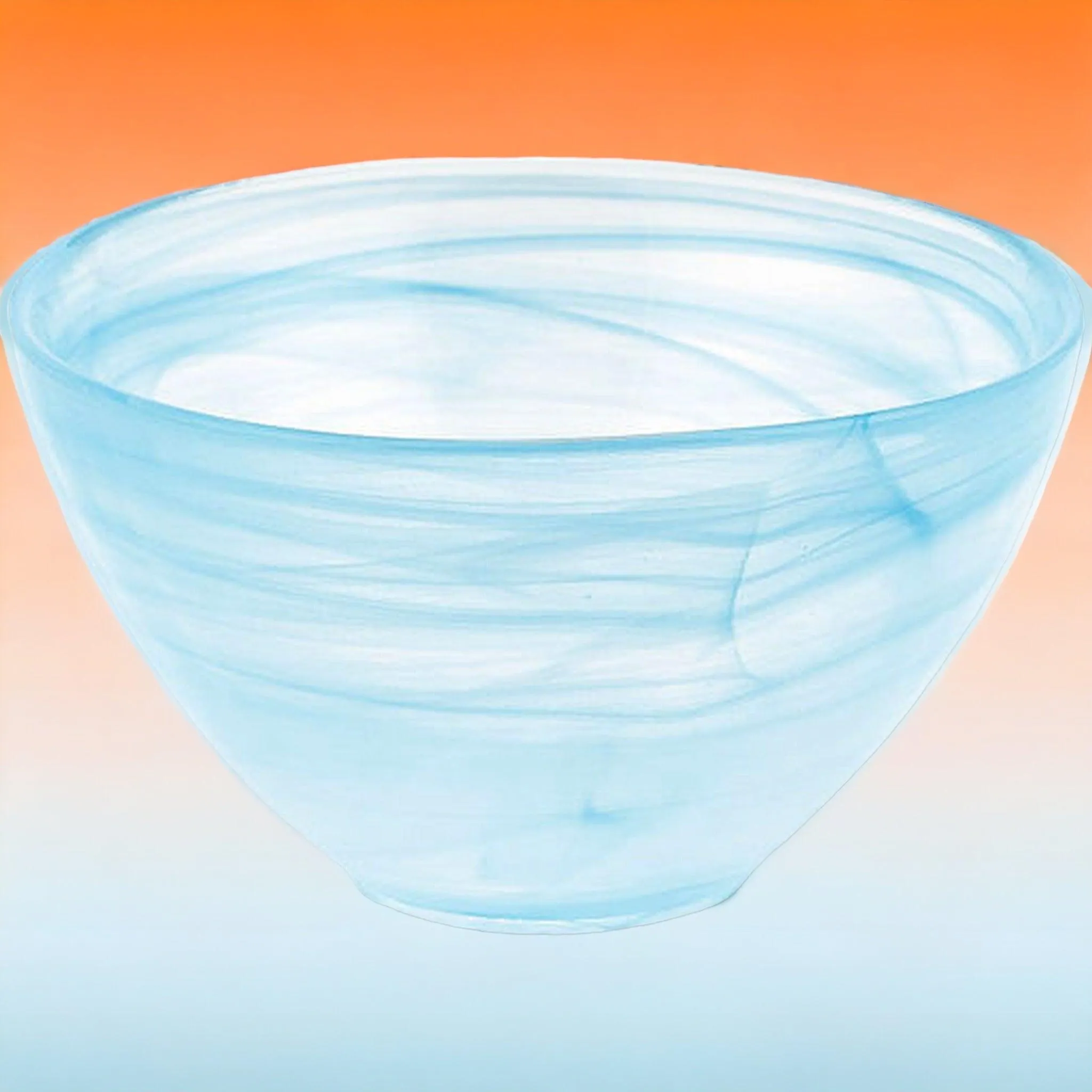 Decorative 6 inch Aqua Alabaster Finish Bowl