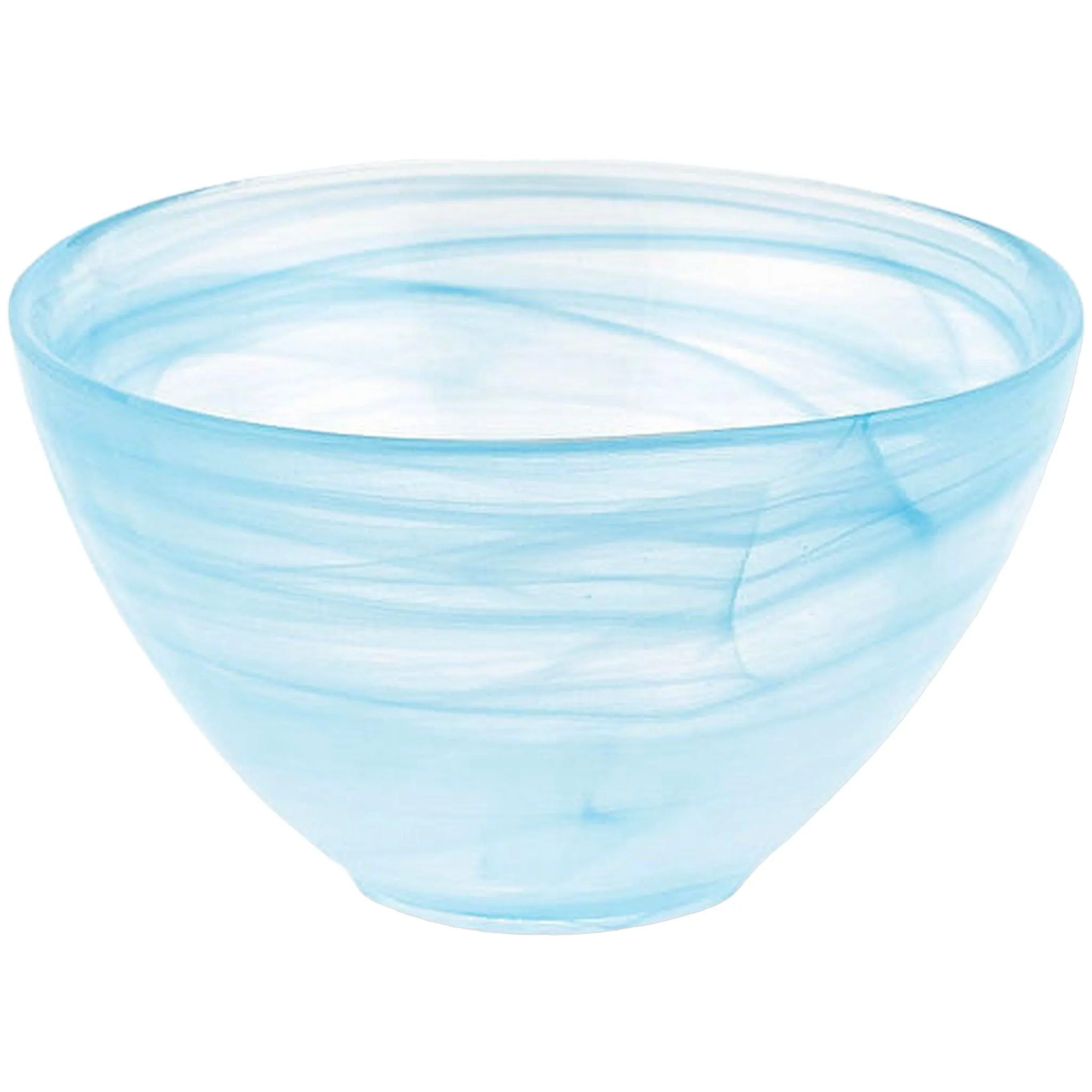 Decorative 6 inch Aqua Alabaster Finish Bowl