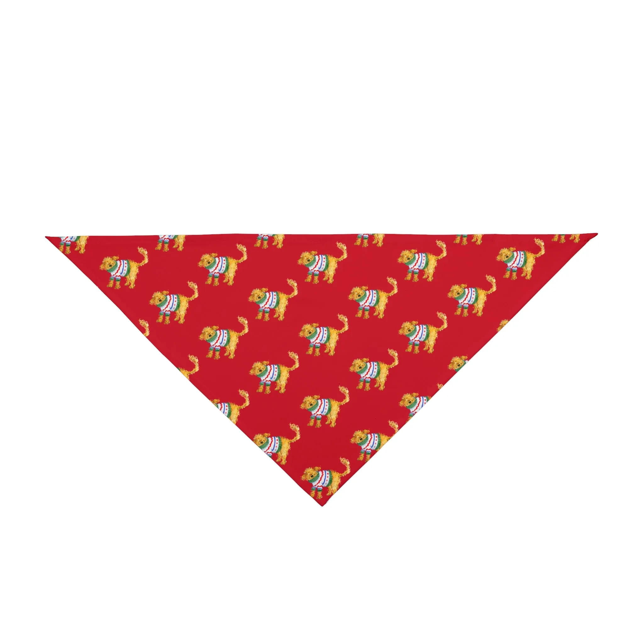 Dog Sweater Weather Red Pet Bandana