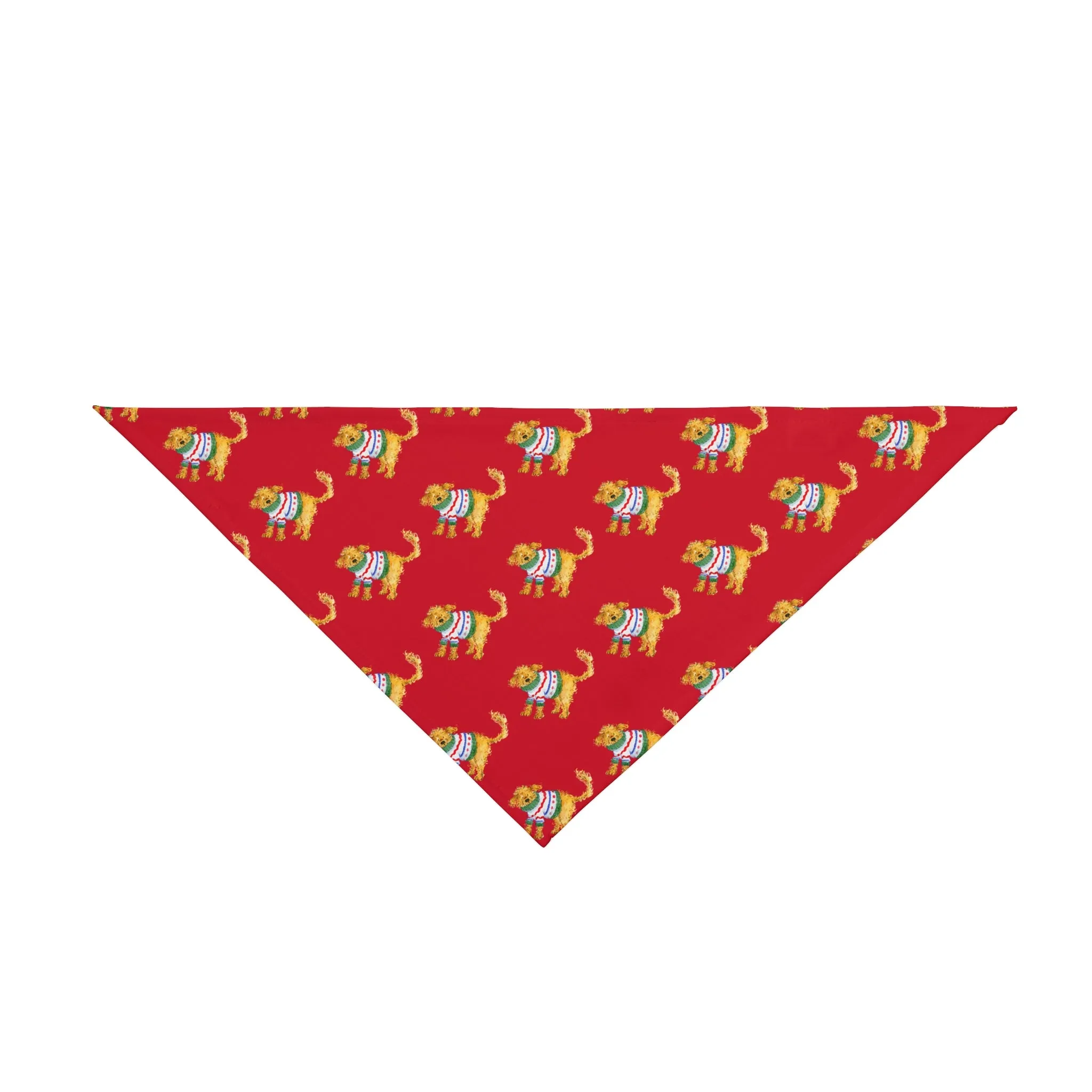 Dog Sweater Weather Red Pet Bandana