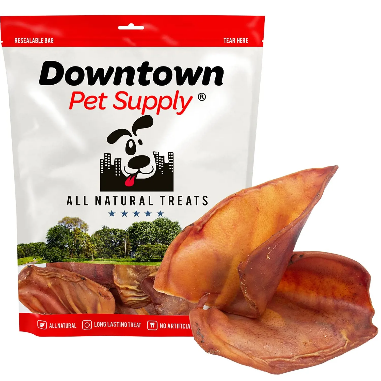 Downtown Pet Supply Pig Ear Dog Treats Dental Treats