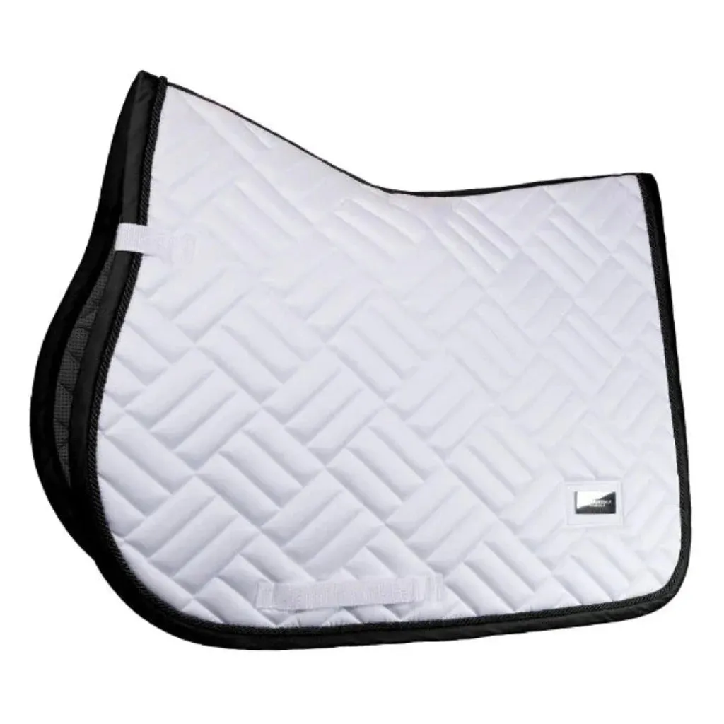 Equestrian Stockholm JUMP/All Purpose Saddle Pad Modern White Black Edition