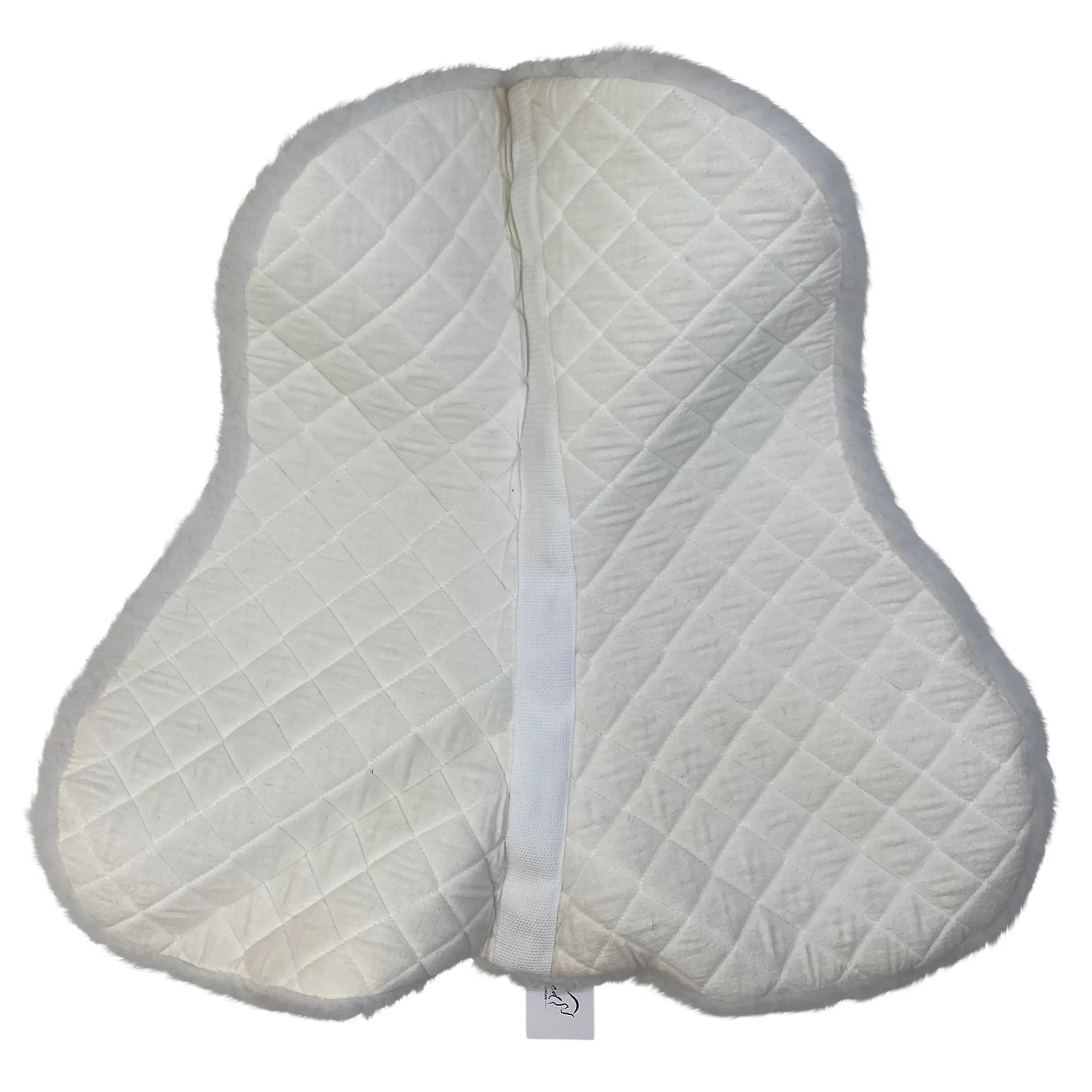 Equifit Fleece Memory Foam Half Pad Cover in White - Full