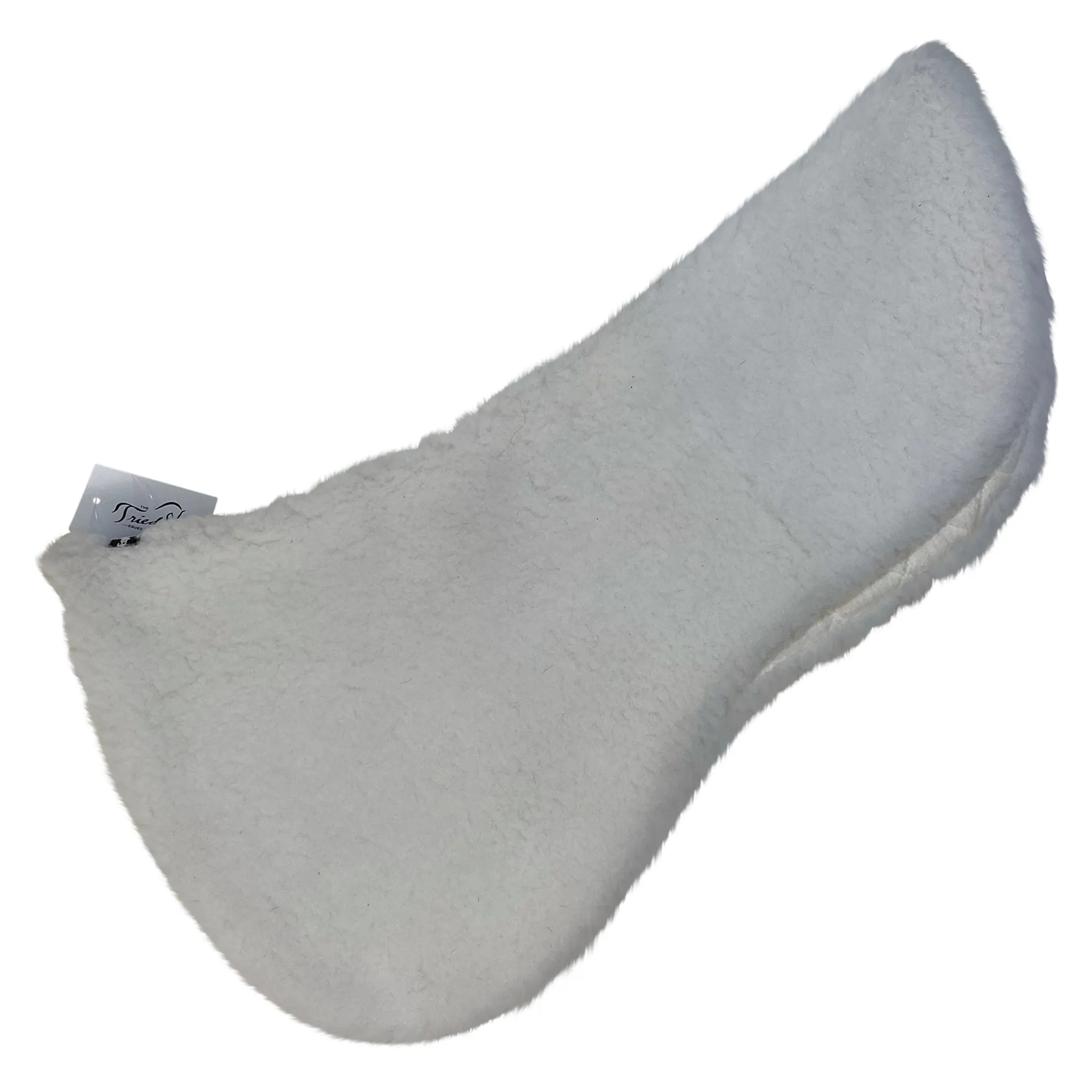 Equifit Fleece Memory Foam Half Pad Cover in White - Full