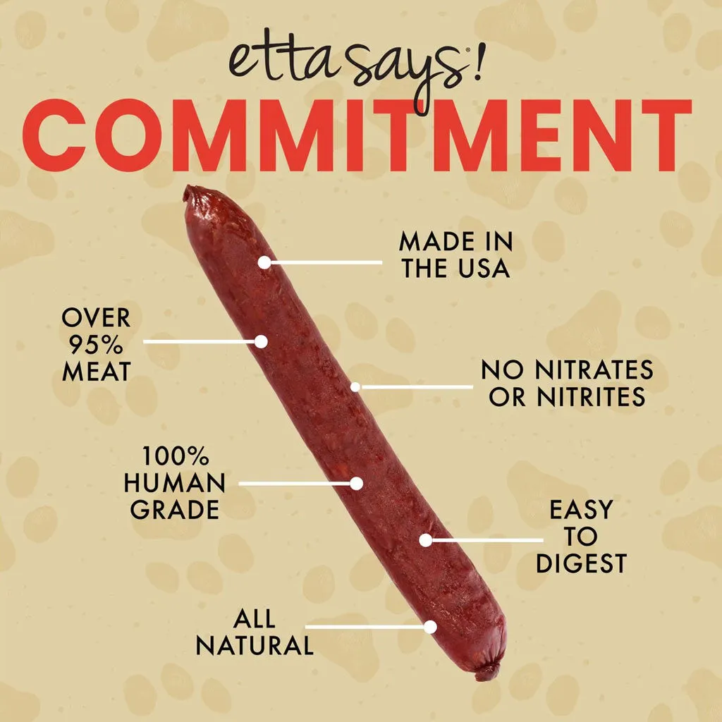 Etta Says! Beef Deli Sausages Meat Treats for Dogs