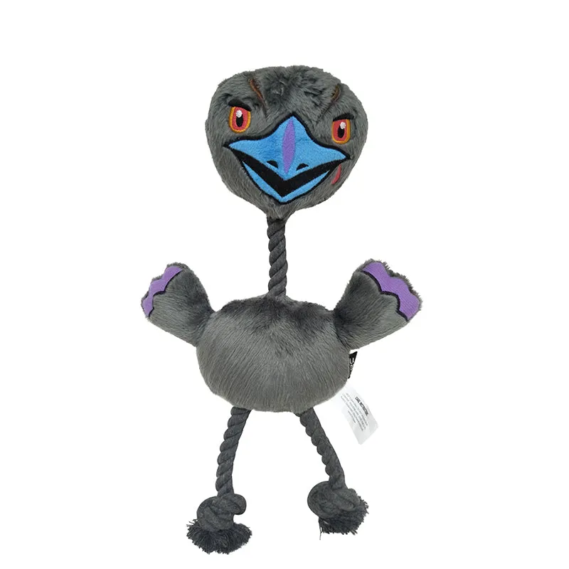 Evil Emu Rope Toy with Squeaker