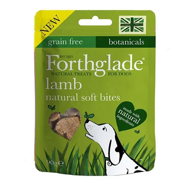 Forthglade Natural Soft Bites Treats Lamb Grain Free 90g - Case of 8