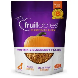 Fruitables Pumpkin & Blueberry Flavor Crunchy Dog Treats