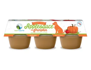 Green Coast Pet Unsweetened Applesauce With Pumpkin 6-Pack, Dog Treat