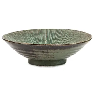 Green Wabi Sabi Premium Japanese Serving Bowl