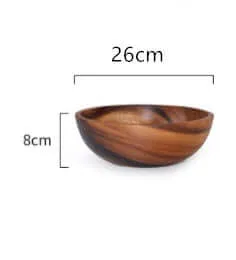 Handcrafted Acacia Wood Bowls for Elegant Tableware