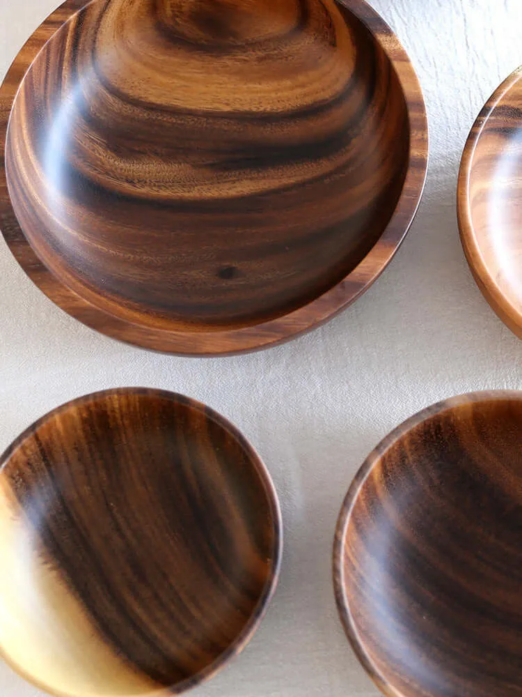 Handcrafted Acacia Wood Bowls for Elegant Tableware