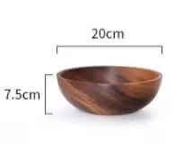 Handcrafted Acacia Wood Bowls for Elegant Tableware