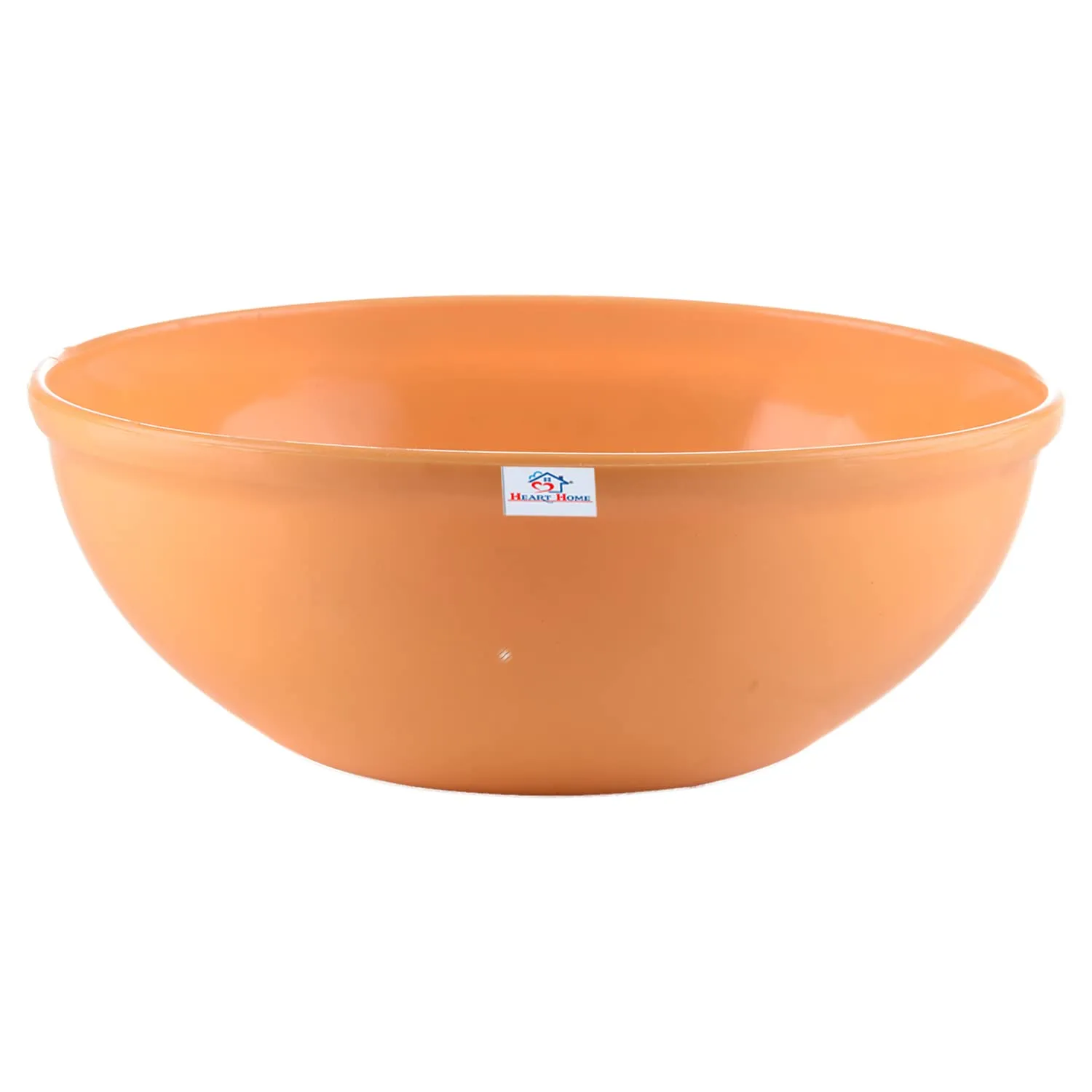 Heart Home Bowls|Plastic Dishwasher Safe Bowl|Multipurpose Serving Bowls|Bowls for Kitchen|Microwave Safe Bowls for Salad|Soup|Pasta|1500 ML|Pack of 9 (Yellow)