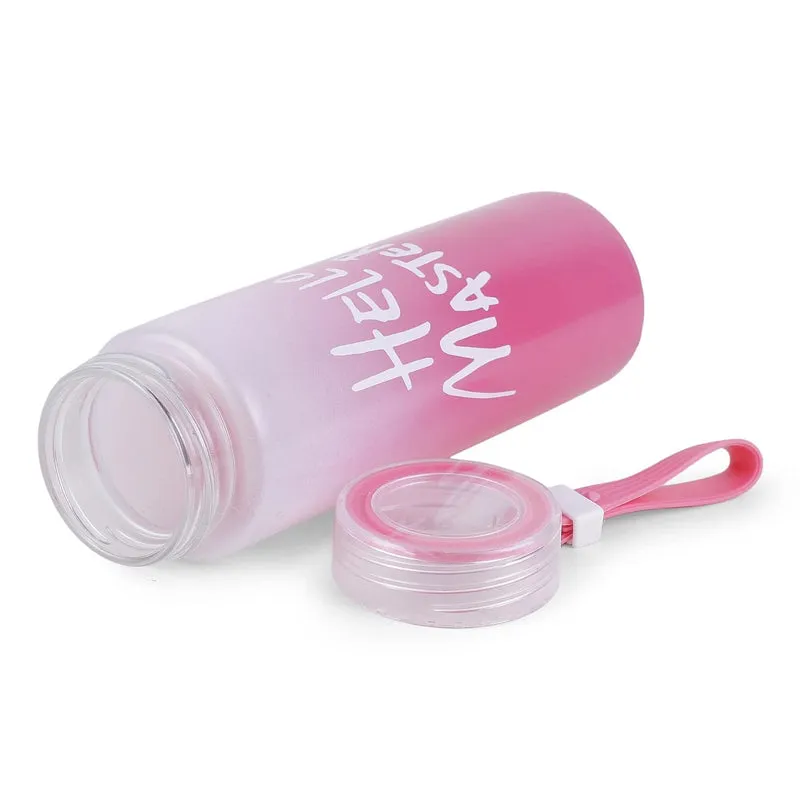 Hello Master Water Bottle (400 ML) - Pink