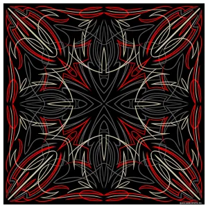 Hot Leathers BAB1074 Pinstripe Bandana