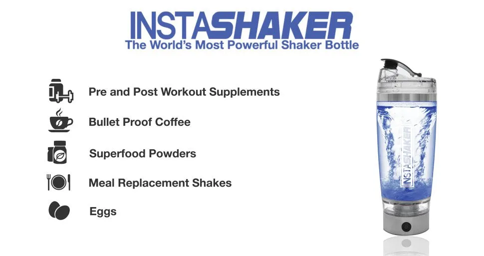 InstaShaker - The Original Electric Protein Shaker -