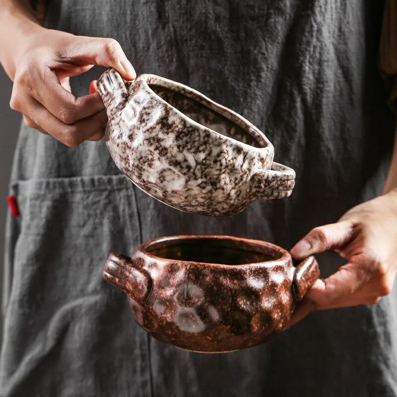 Irregular Ceramic Baking Bowl Western-style